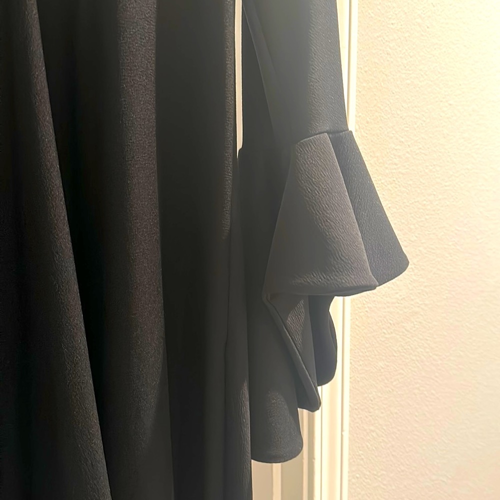 Classy Black Bell Sleve Dress